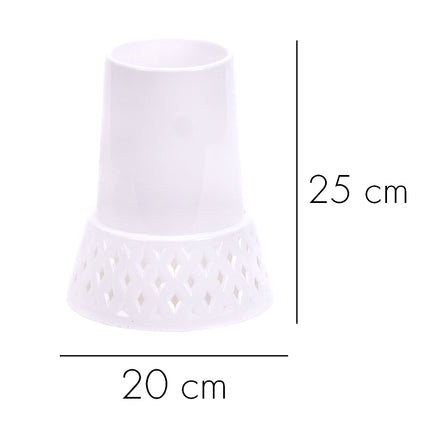 00408182_vaza-azur-25cm-biela-grafit-plast
